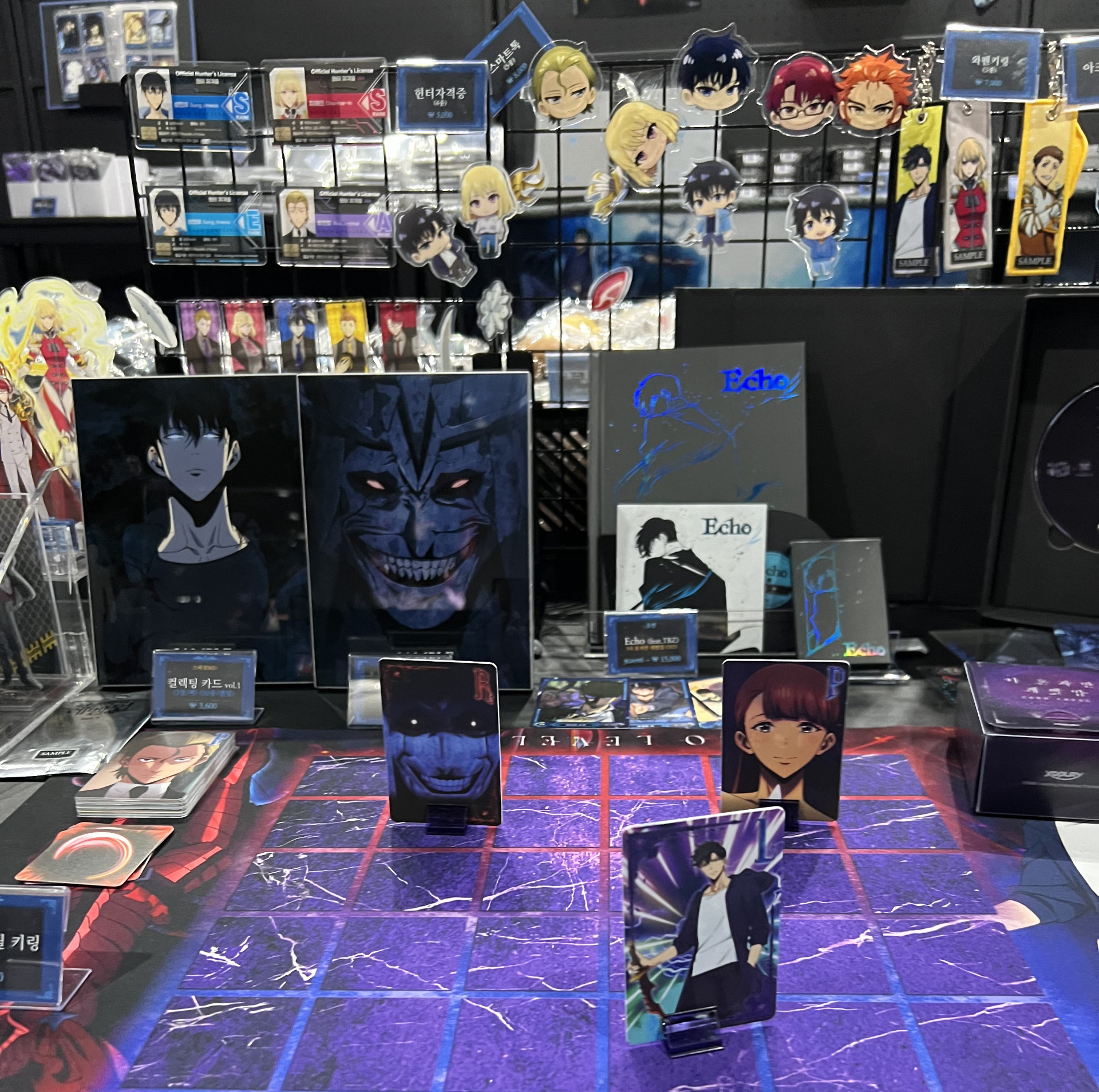 And of course, plenty of Solo Leveling merch for sale.